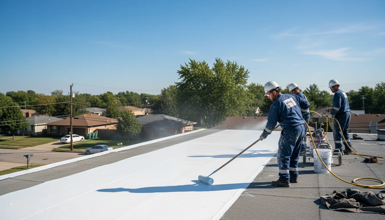 Commercial roof coating in Roseland, VA near me